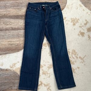 L.L. Bean Dark Blue Straight Leg Women's Jeans